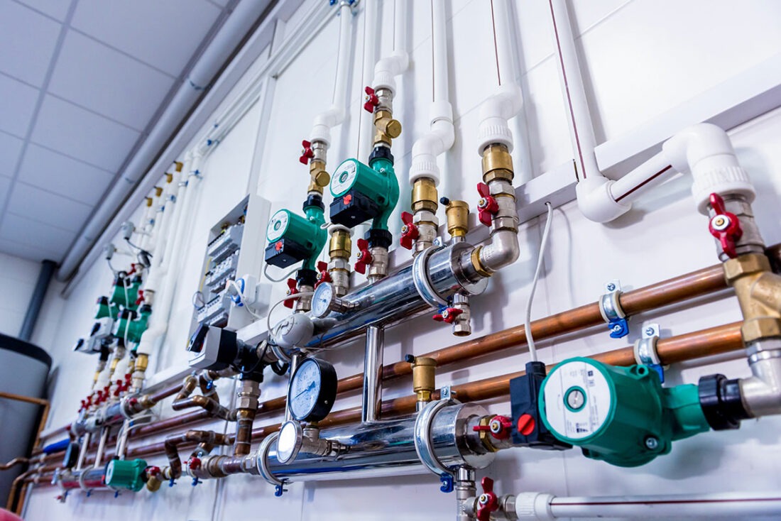 Innovatives Heizungssystem im modernen Wohnraum.