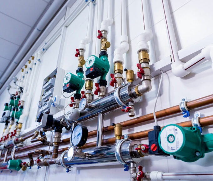 Innovatives Heizungssystem im modernen Wohnraum.